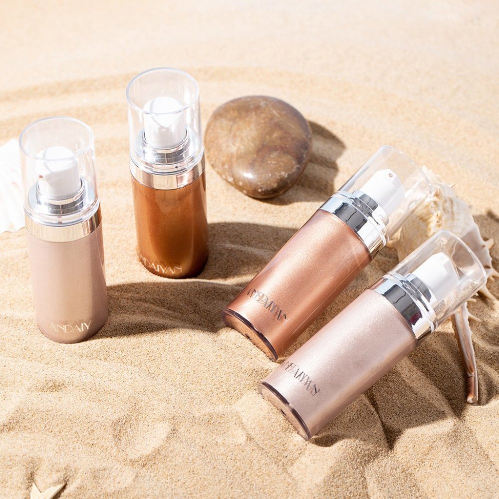 HANDAIYAN Shimmer Face & Body Cream Body Highlights Summer Model Look